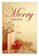 Vertical Rectangle Small Present Ribbon To From Christmas Hang Tag